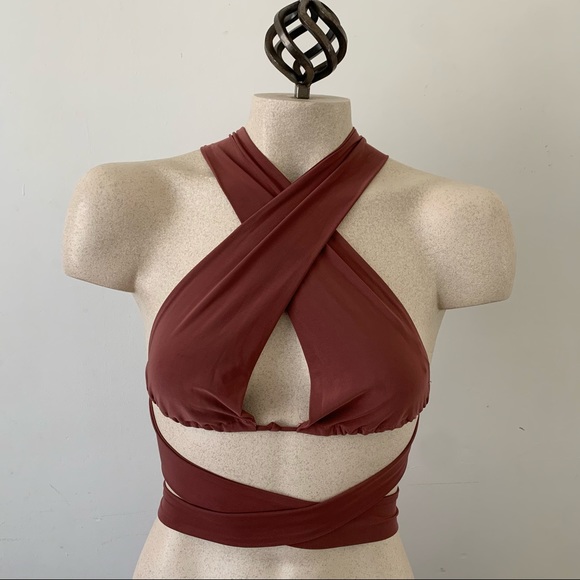 Multi Way Mauve Swim Top Vin Vin - Picture 4 of 4